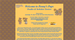 Desktop Screenshot of pennyspups.us